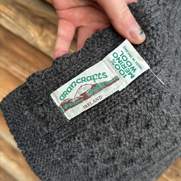 Aran Crafts Dark Gray Scarf - Picture 3 of 3